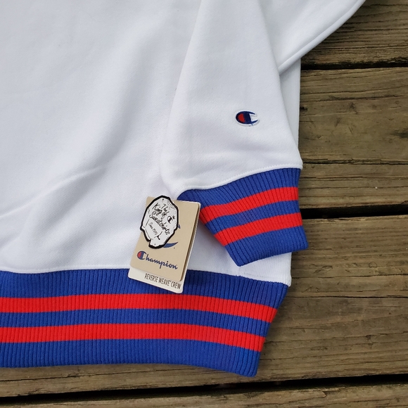 Champion Reverse Weave Ringer Script Sweatshirt - Picture 2 of 4